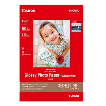 Canon GP-508 4 inch X 6 inch 100 Sheets Glossy Photo Paper